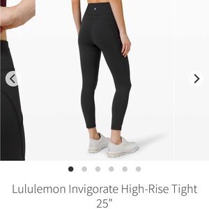 🖤 Lululemon Invigorate High-Rise Tight